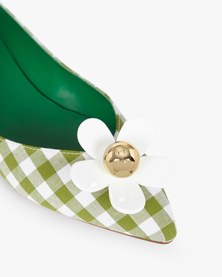 Daisy vichy green