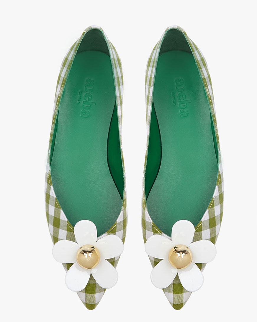 Daisy vichy green