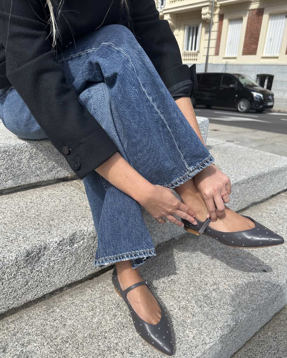 Paris Stud Grey