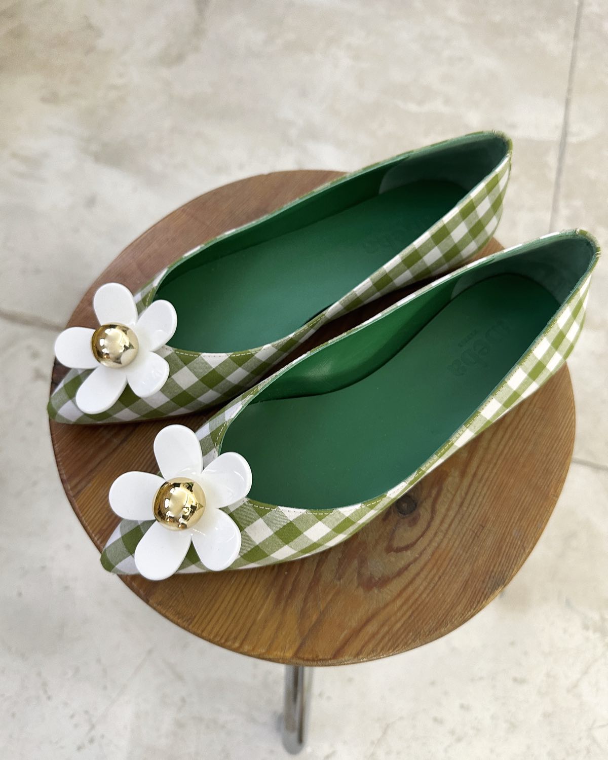 Daisy vichy green