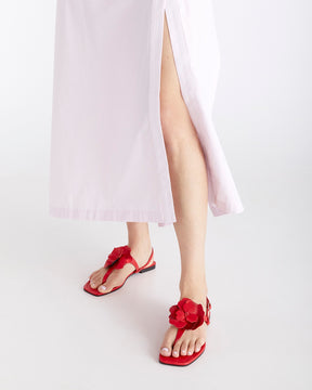 Sandalias Flower red