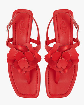 Sandalias Flower red