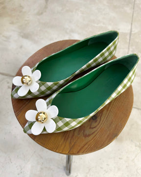 Daisy vichy green