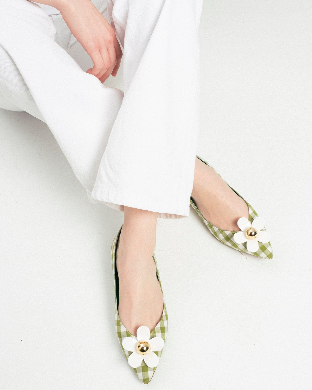 Daisy vichy green